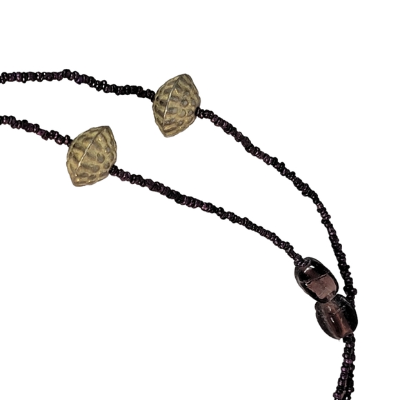 Set of 2 Vintage Jewelry Glass Beaded Necklaces Fashion Accessories - Picture 10 of 15